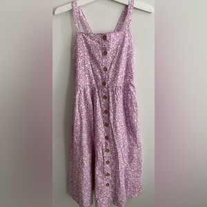 Cat & Jack Girls’ Button-Front Sundress - Size M (8) (New Without Tags)